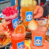 沈阳首家｜宝宝蓝真露刨冰甜酒🍧太韩了‼️