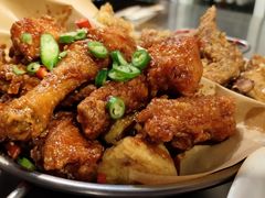 炸鸡一半一半-富乐满韩国正宗炸鸡韩国料理(虹泉路店)