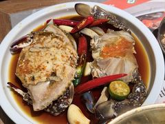 草家招牌酱油蟹-草家酱蟹炭火烤肉店(珲春南路一店)