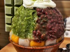 抹茶生乳かき氷-WONDER ICE 萬得冰田(建設路总店)