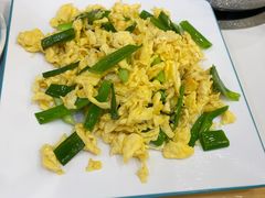 榆黄蘑炒鸡蛋-朴小妹人参鸡汤火锅(长白山万达店)