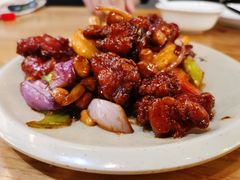 椒香虾仁爆鸡球-陈傻子餐厅(世纪都会店)