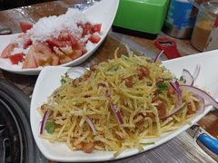 三丝爆豆-红岸碳烤齐齐哈尔原味生态烤肉
