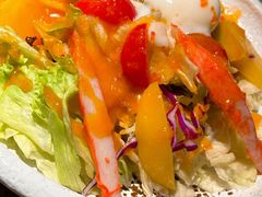 温泉蛋蟹柳色拉-谷牛日式烤肉(宝山U天地店)