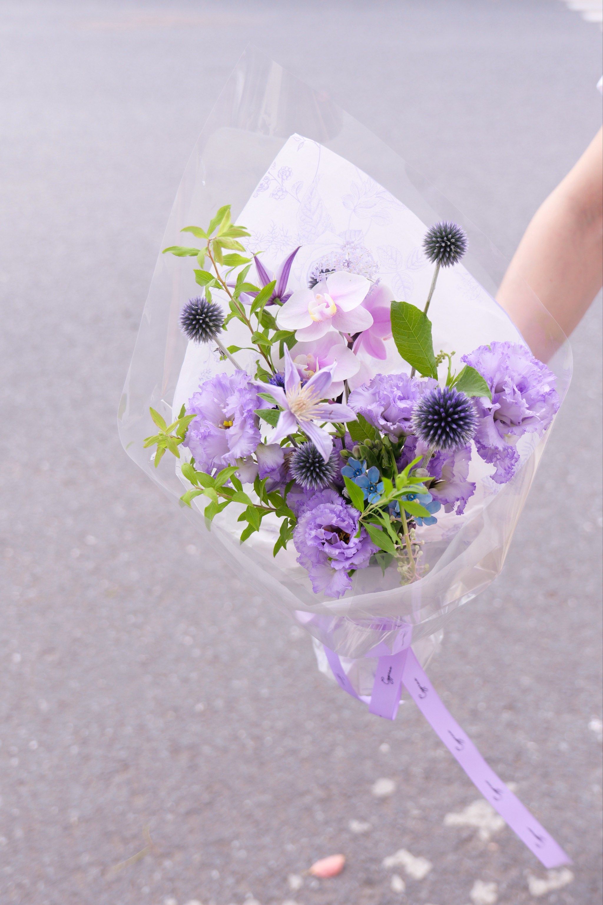 毕业季蓝紫色系小花束