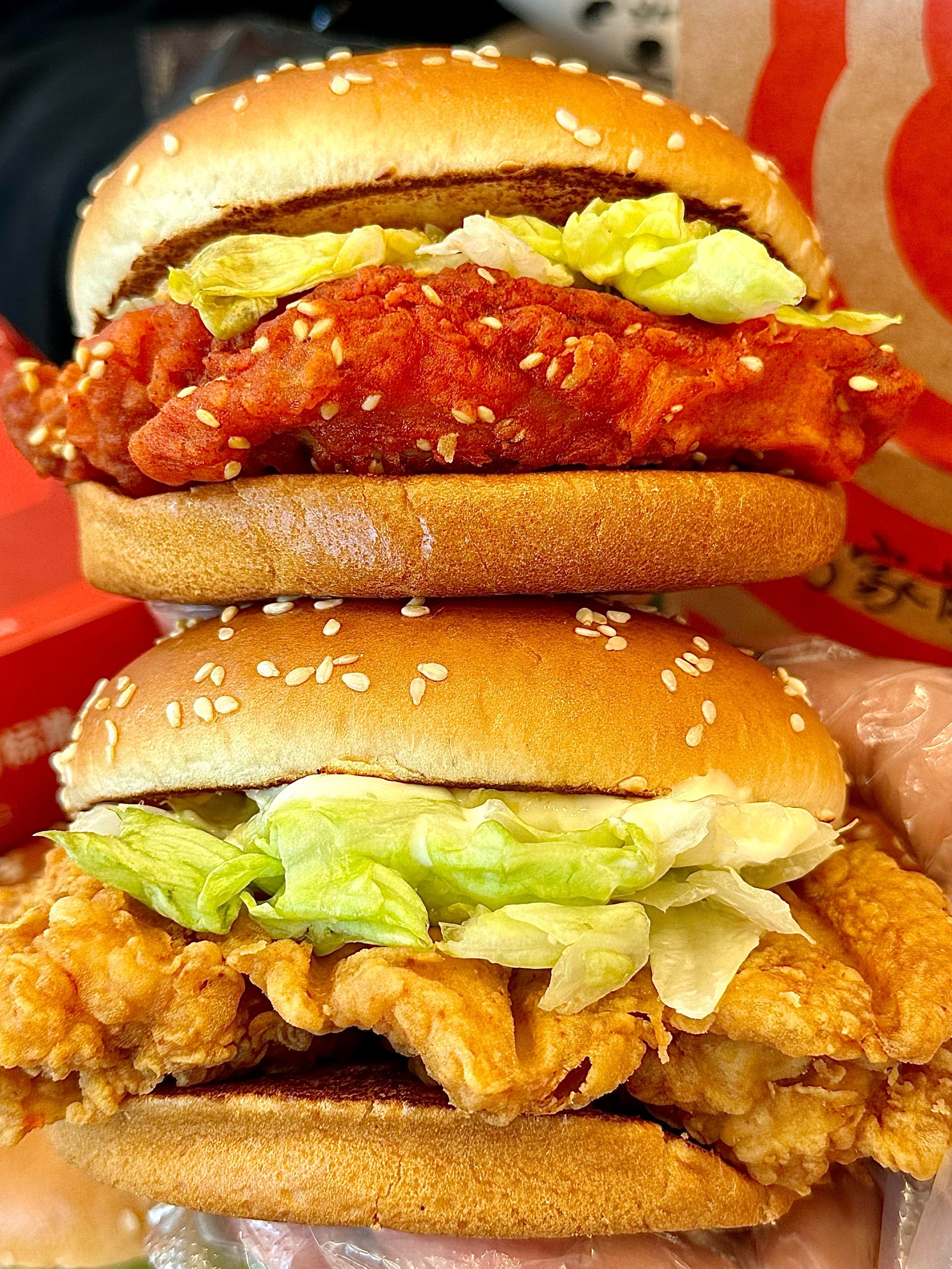 肯德基上新‼️疯辣鸡腿堡买一送一‼️‼️