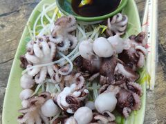 芥末白灼八爪鱼-贞姨美食·老字号海鲜大排档