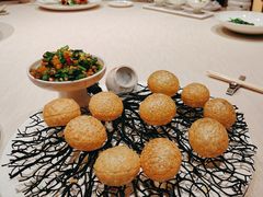 韭香鲍米酿脆球-恒悦轩·粤菜(上海展览中心店)