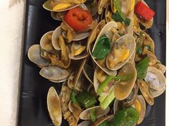姜葱炒花甲-喜碧海鲜·二十年本土海鲜老字号(上排店)