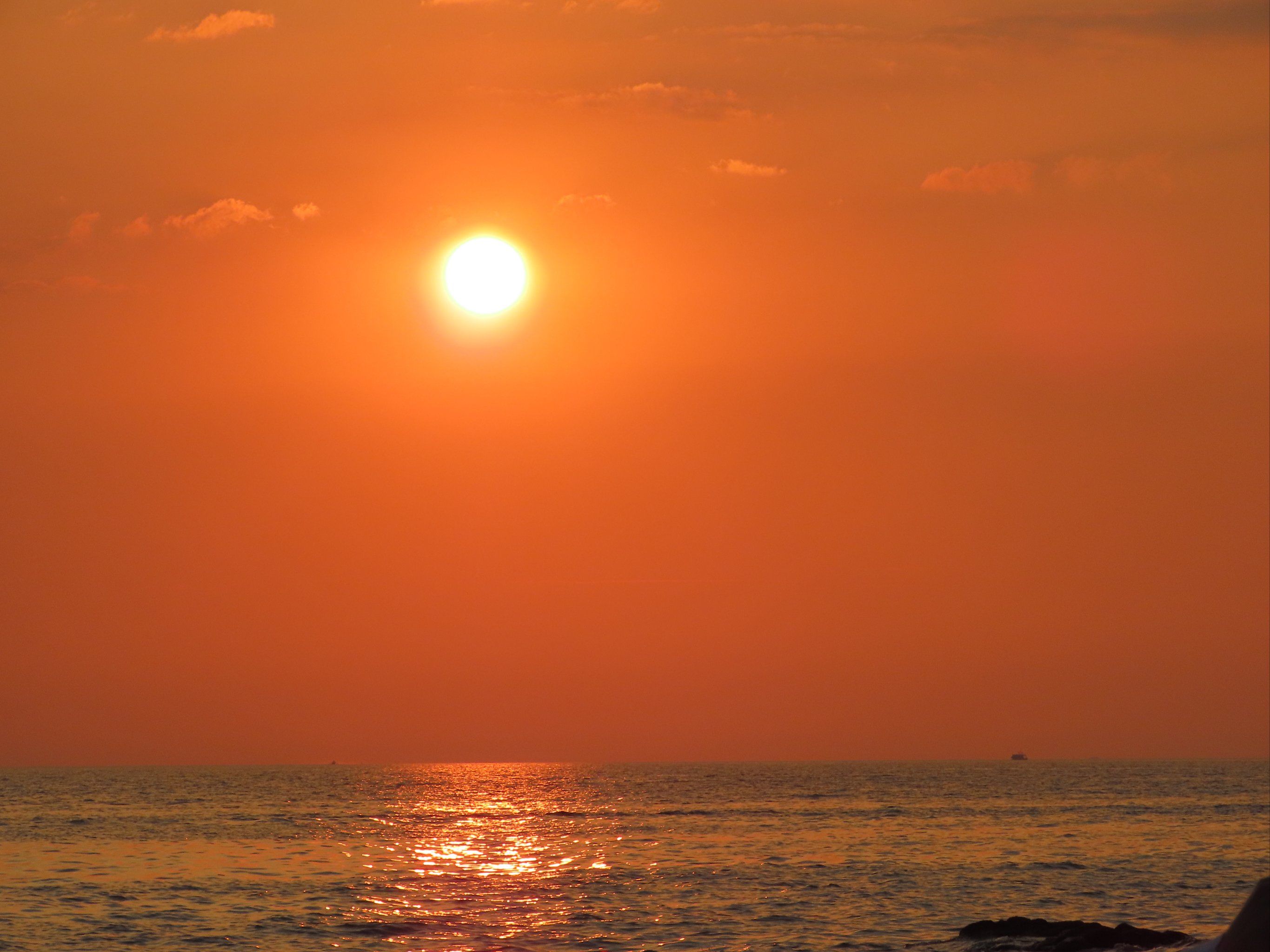 海边最美的黄昏瞬间