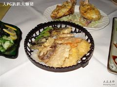 蔬菜天妇罗和禅猫焗大虾-禅猫日本料理