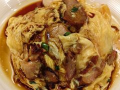 虾仁叉烧双拼滑蛋饭-旺记冰室(九龙中心大厦店)