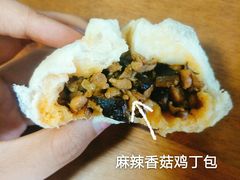 麻辣香菇鸡丁包-老陶包子铺(南大西南村店)