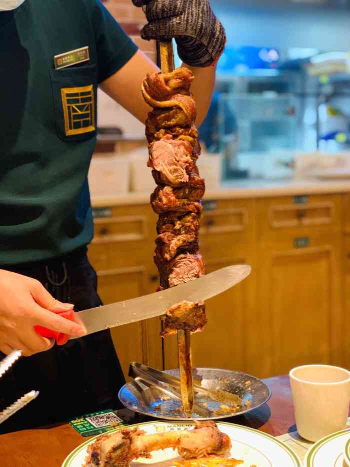 南里奥巴西烤肉(龙岗店)-"从五点多开始吃,烤虾蔬菜一直没有看到有,.