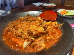 八爪鱼微辣-红辣椒八爪鱼特色韩国料理
