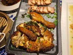 绿茶葱香烤鸡烤肉合拼-绿茶餐厅(乐峰广场店)