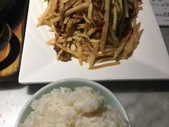 茭白炒肉丝-小菜园新徽菜(常州武进吾悦店)
