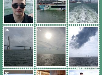 乘坐新到港的大灣區2號出海玩 新船很漂亮3層