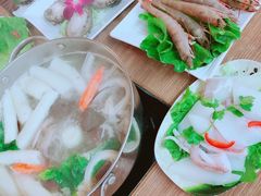 椰子鸡锅底-金海阁海鲜火锅