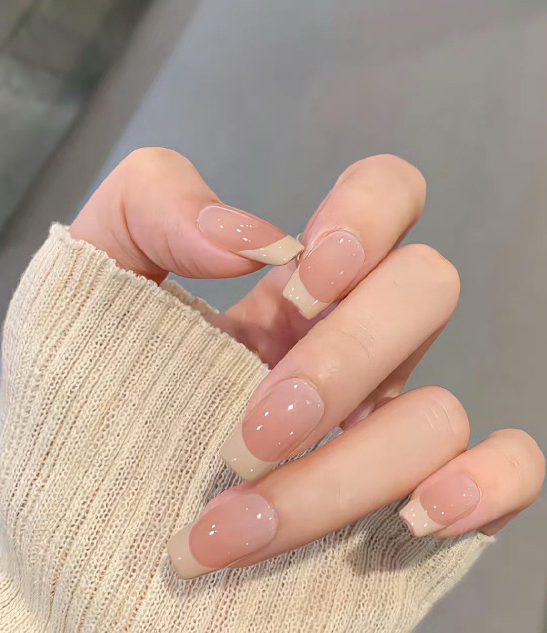 纯色简约美甲真的好仙好仙