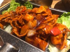 辣椒酱炒五花肉-冰川延边料理·炭烤串(原小木屋店)