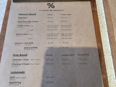 菜单-% Arabica(京都东山店)