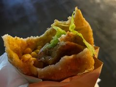 -小红车炸蛋葱油饼