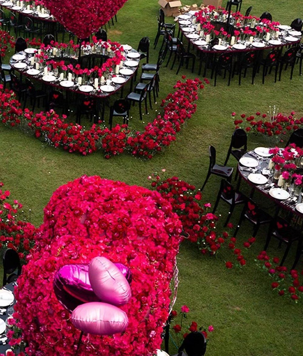 玫瑰心形婚礼现场