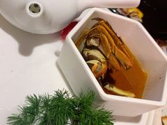 陈年花雕熟醉蟹配姜茶-红钳侠小龙虾·烧烤(中赢康康谷店)