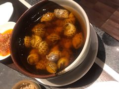 古越陈酿煮花螺-杭州西子湖四季酒店·金沙厅
