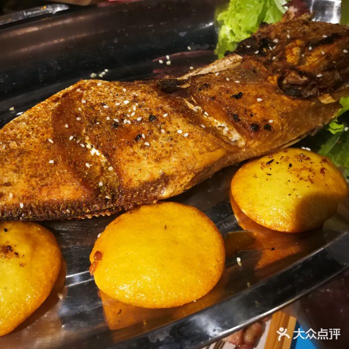 马扎子烤肉(乐客城店)烤大面包鱼图片 - 第2张