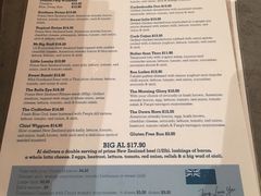 菜单-Fergburger(皇后镇店)