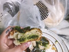 抹茶杏仁牛角包-山崎面包(静安久光店)