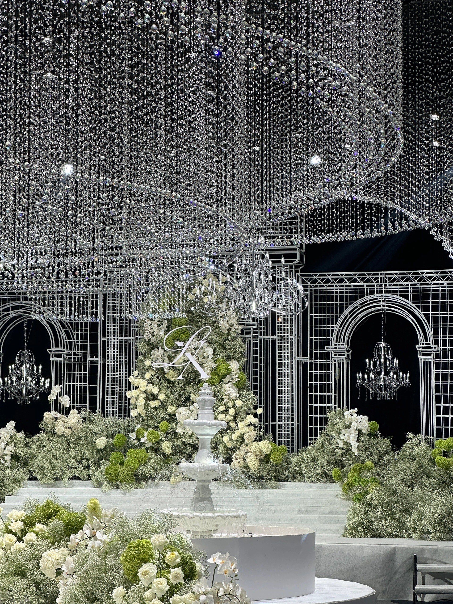 韩式水晶婚礼 白绿色