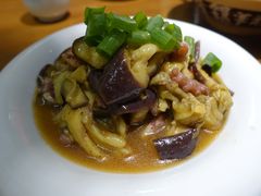 茄子拌八带-晚归月亮湾私家菜(临邑路店)