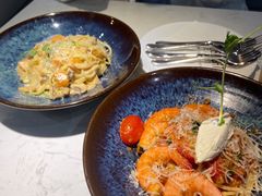 鲜茄茸大虾配马斯卡朋意大利面-BE BRIGHT KITCHEN(正佳广场店)
