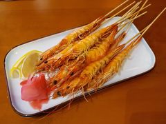 香煎柠檬大虾配土豆蔬菜沙拉-V Bar海景扒房(北海湾惠龙万达嘉华酒店)