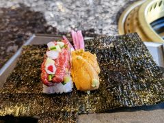 海胆生牛肉手卷-老乾杯和牛烧肉(王府中环店)