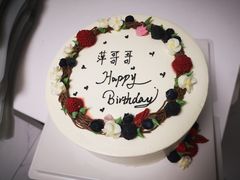 韩式奶油霜裱花蛋糕-Dark Horse·黑马蛋糕·低脂·低糖淡奶(金匙望湖大厦店)