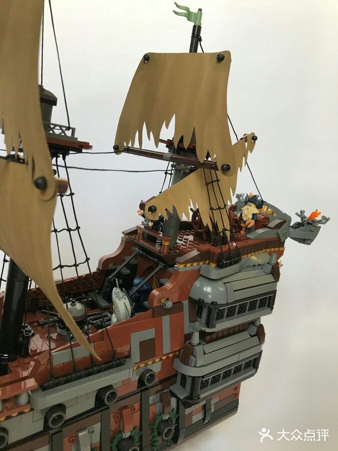 lego加勒比海盗系列moc可怜可怜飞翔的荷兰人号