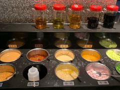自助调料区-淘米捞·米汤脆鲩鱼火锅(福田皇岗店)