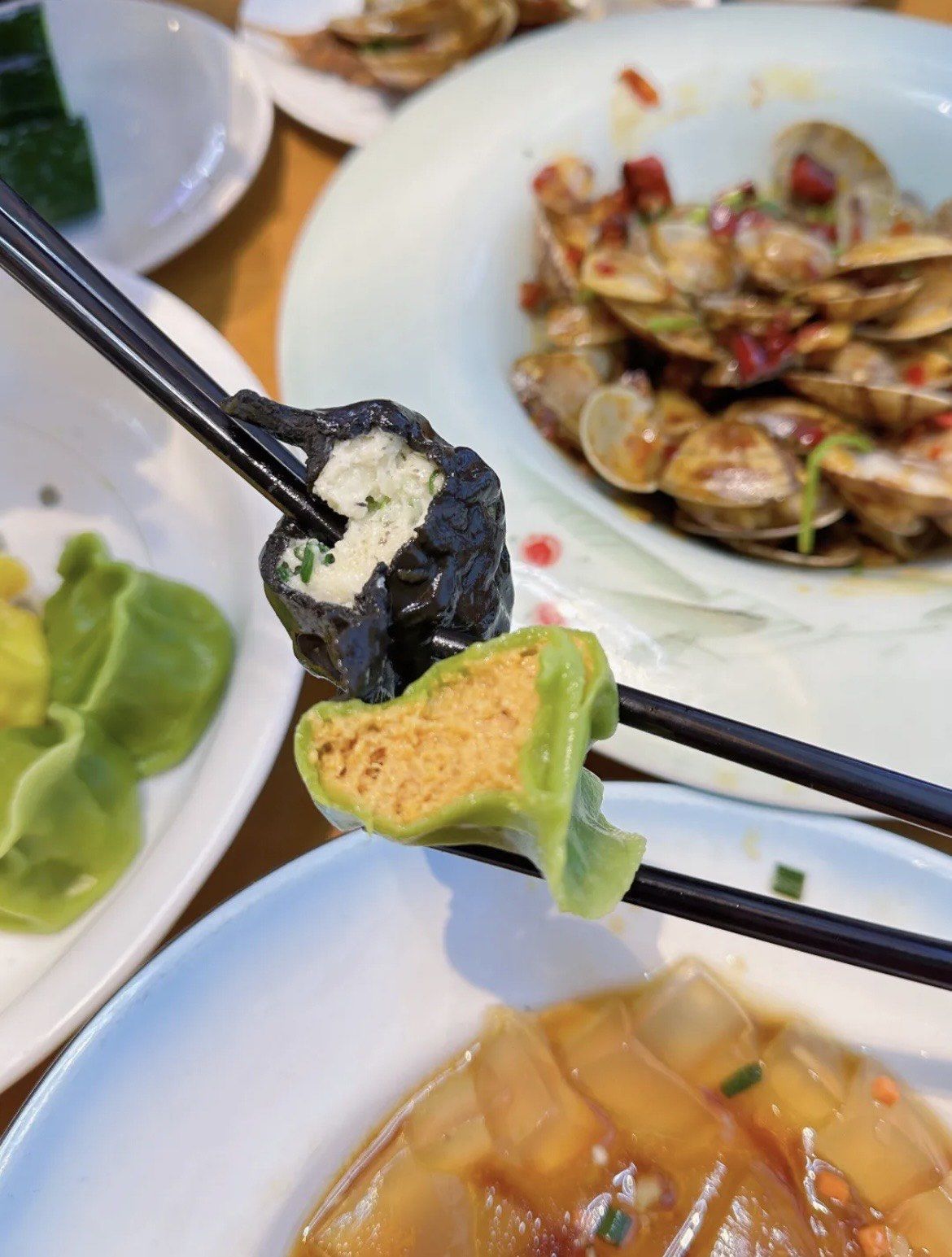 郑州双合园#双合园饺子大赛饺子好吃,菜